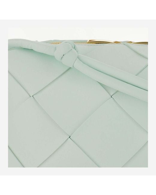 Bottega Veneta Green Small Cassette Camera Bag Lambskin Shoulder