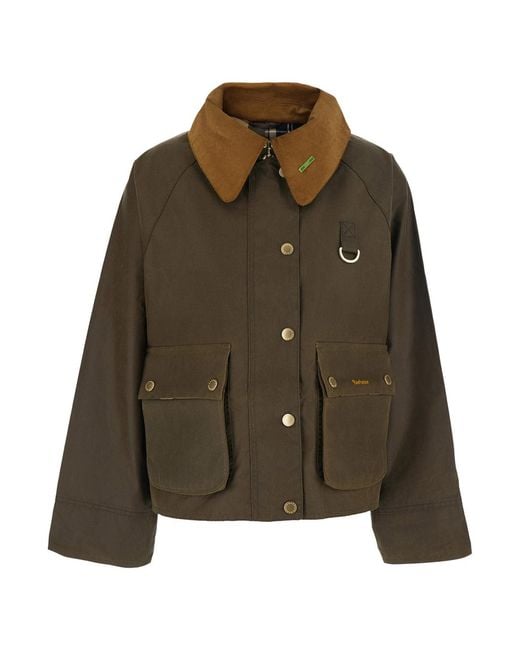 Barbour Green Jacket Modern Spey Wax Waxed Cotton Coat