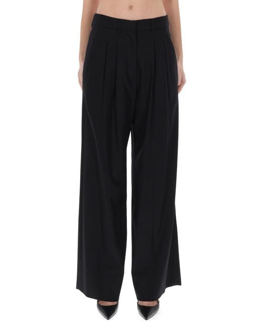 PT Torino Black Frankie Pants Virgin Wool Trousers