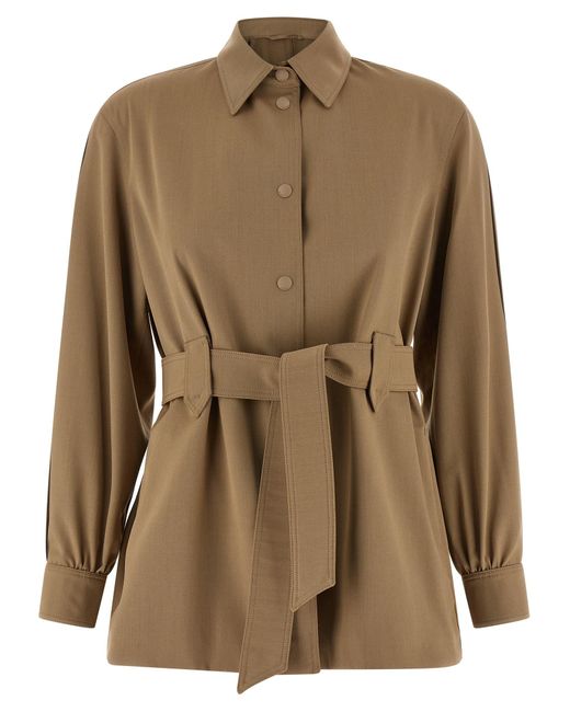 Max Mara Brown Mxmagenzia Shirt