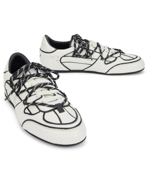 Dolce & Gabbana White Sneakers Capri And Leather Calfskin Trainers for men