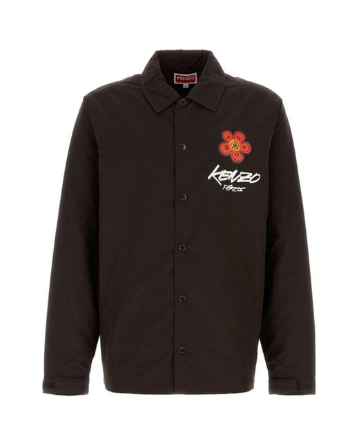 KENZO Black Chocolate Nylon X Futura 2000 Jacket for men