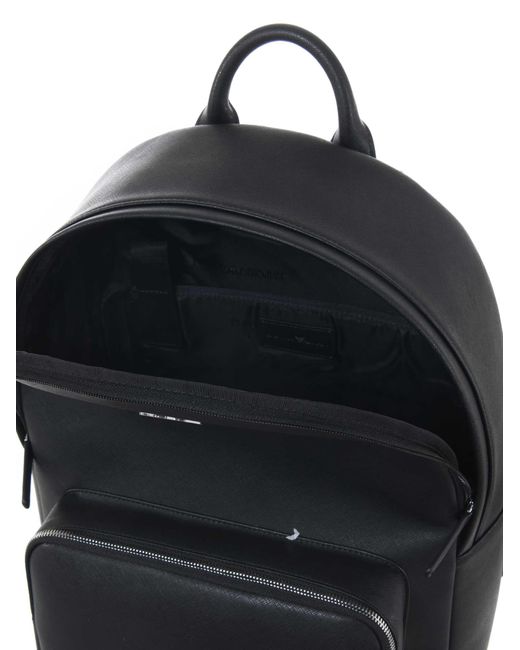 Emporio Armani Blue Backpack for men