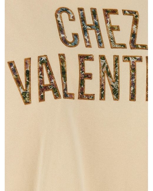 Valentino Garavani Natural Chez T-Shirt Cotton