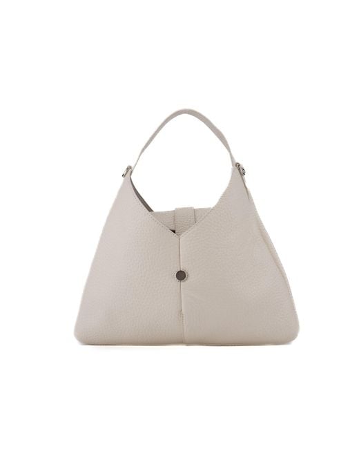 Orciani Natural Vita Soft Small Leather Bag