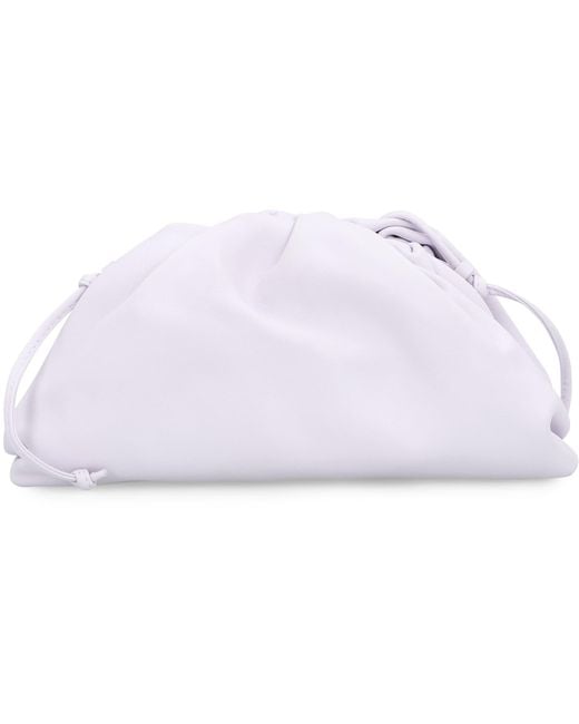Bottega Veneta Purple Leather Mini Pouch