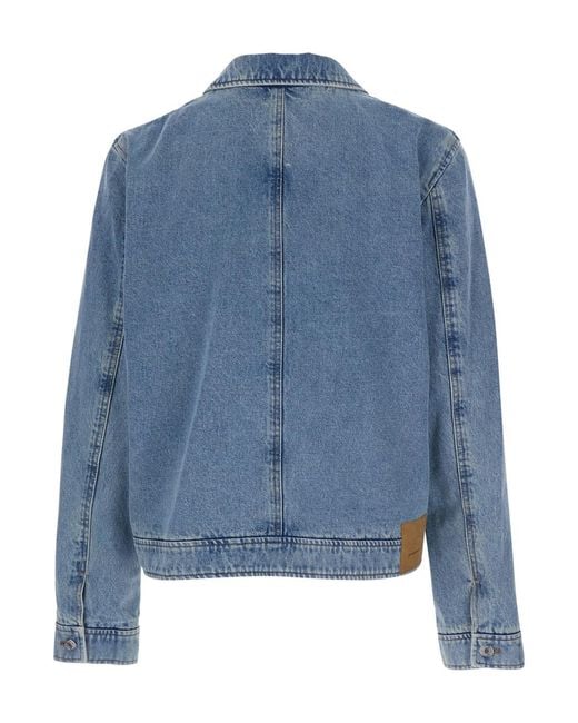 AMI Blue Jacket, Denim Coat for men