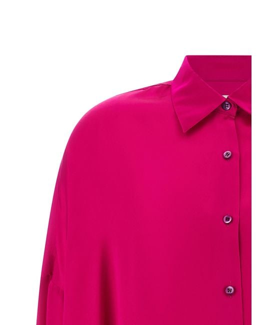 Dries Van Noten Pink Silk Blouse