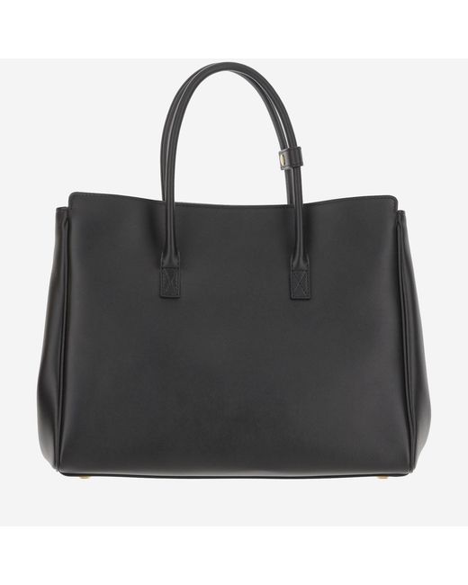 Balenciaga Black Carry All Hampton Small Bag Leather Handbags