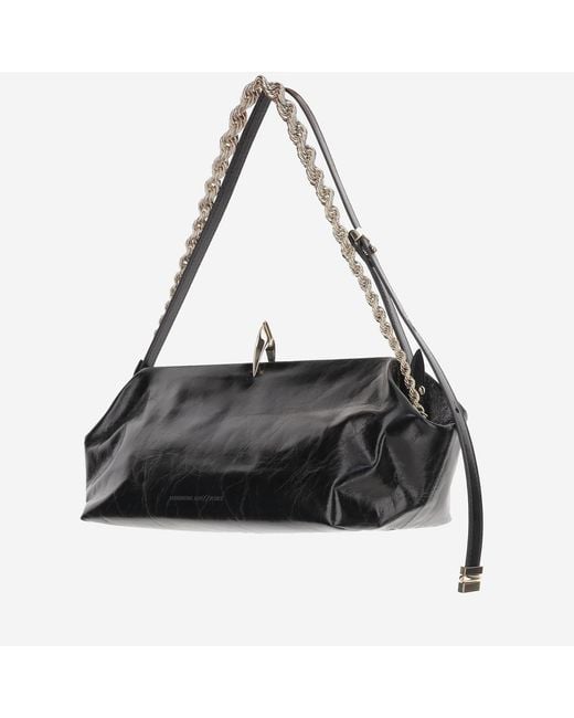Benedetta Bruzziches Black Sophia Leather Bag Calfskin Shoulder