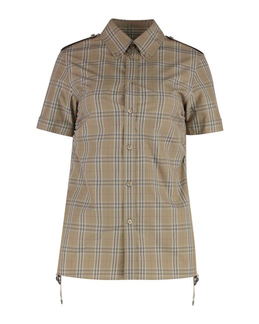 Burberry Natural Checked Cotton Shirt