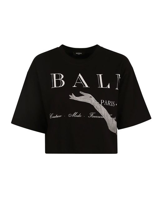 Balmain Black Jolie Madame T-shirt