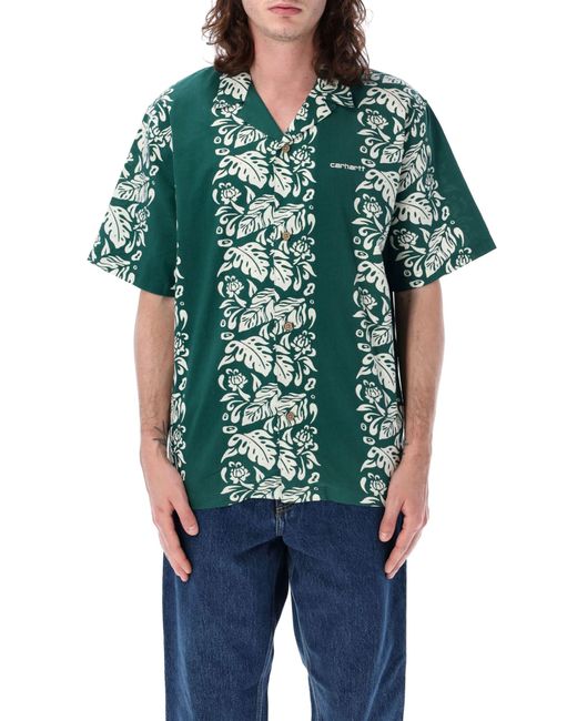 Carhartt Green Floral Shirt for men