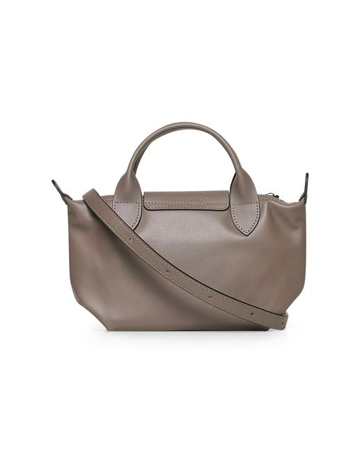 Longchamp Gray Le Pliage Xs Top Handle Bag