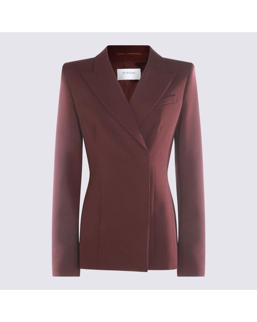 Sportmax Purple Jackets _Wv Ea