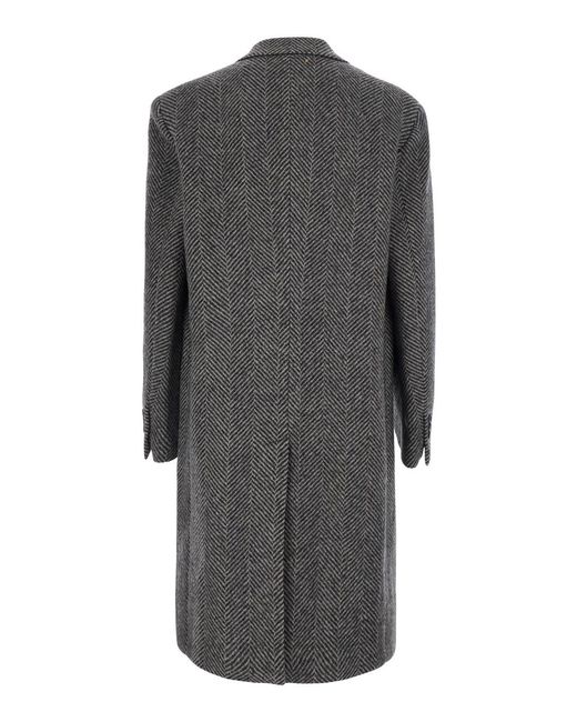 Golden Goose Deluxe Brand Gray Coat Resca Virgin Wool for men
