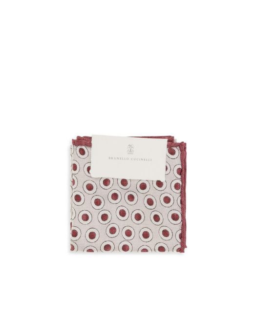 Brunello Cucinelli Pink Multicolor Silk Wallet for men