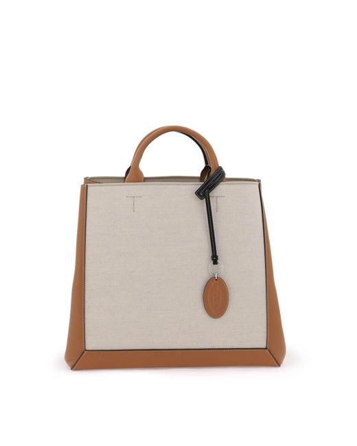Tod's Multicolor Canvas & Leather Tote Bag