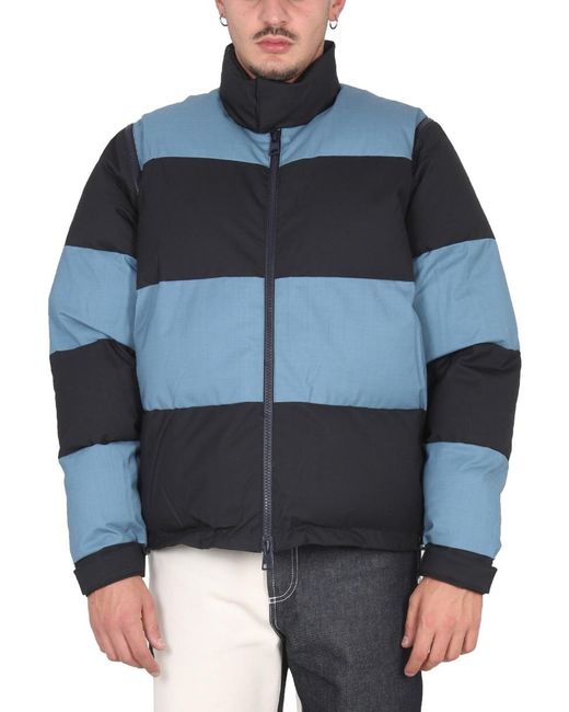 Sunnei Blue Down Panel Virgin Wool Jacket for men