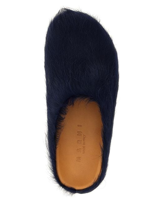 Marni Blue Calfskin Mules for men
