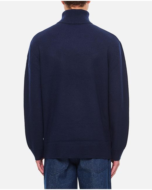 A.P.C. Blue Wool Walter Pullover for men