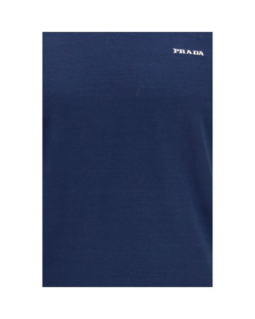 Prada Blue Cotton T for men