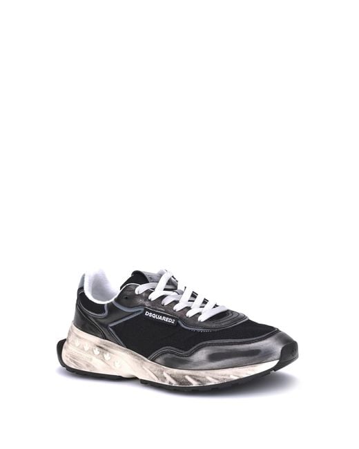 DSquared² White Sneakers Sprinter Trainers for men