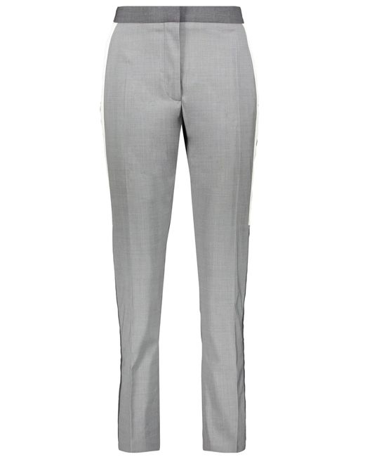 Burberry Gray Wool Trousers