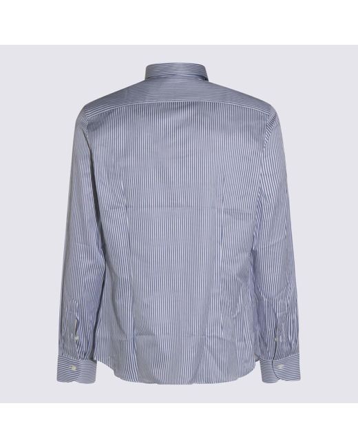 Canali Blue Light Cotton Shirt for men
