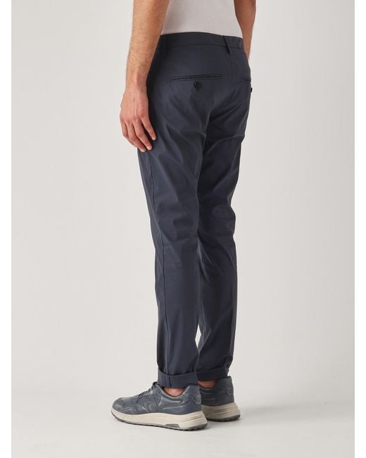 Dondup Blue Pantalone Gaubert Trousers for men