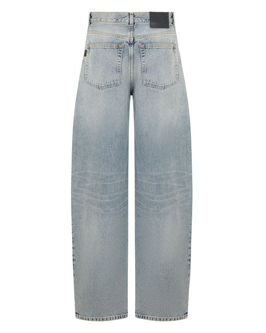 Haikure Blue Wide-Leg Jeans Cotton