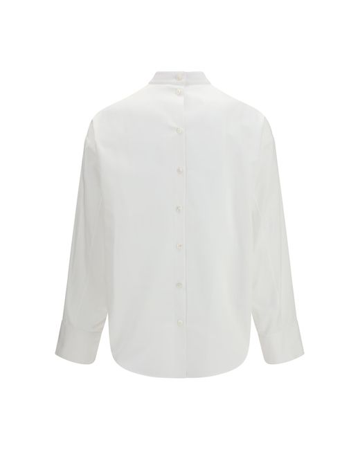 Alaïa White Layered Shirt Cotton
