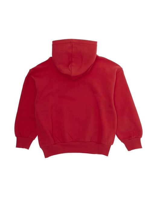 Moschino Red Hoodie Cotton Hoods & Sweatshirts for men