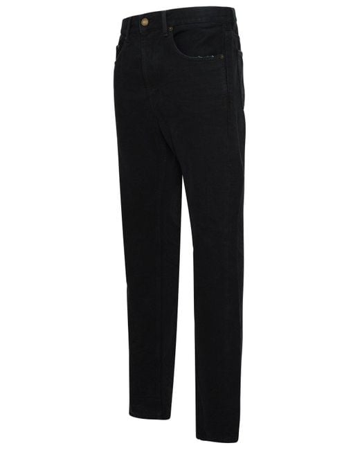 Saint Laurent Oklahoma Jeans In Black Denim for men