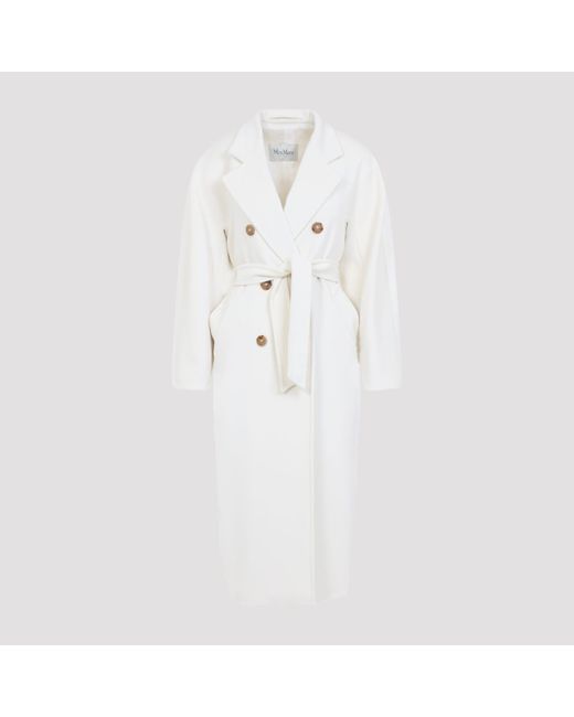 Max Mara White Madame Wool Coat