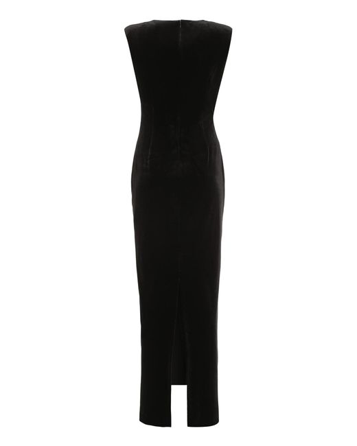 Self-Portrait Black Velvet Dress