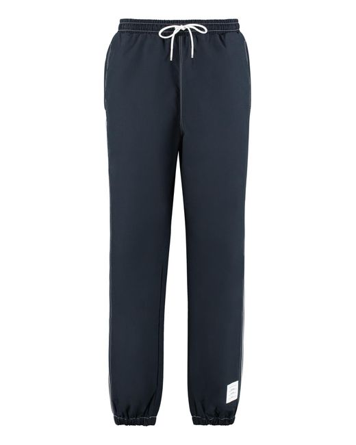 Thom Browne Blue Techno Fabric Track Pants for men