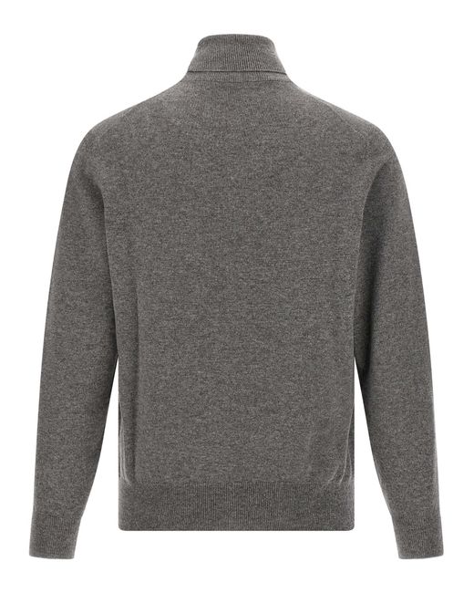 Brunello Cucinelli Gray 'Turtleneck' Sweater for men