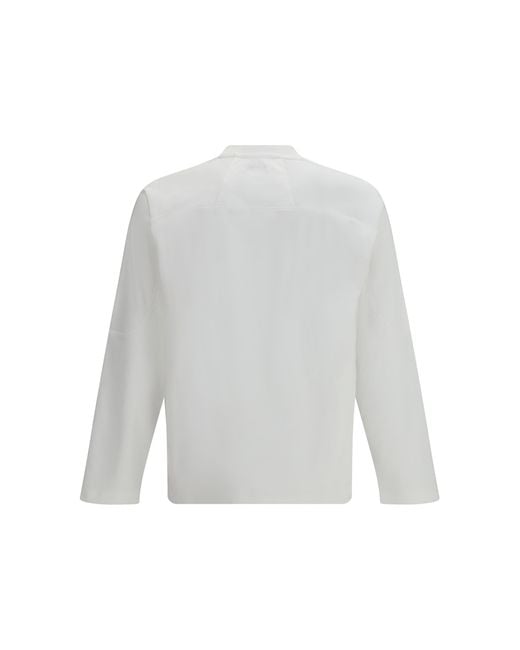 Laminar White Long-Sleeved T-Shirt Cotton T-Shirts for men