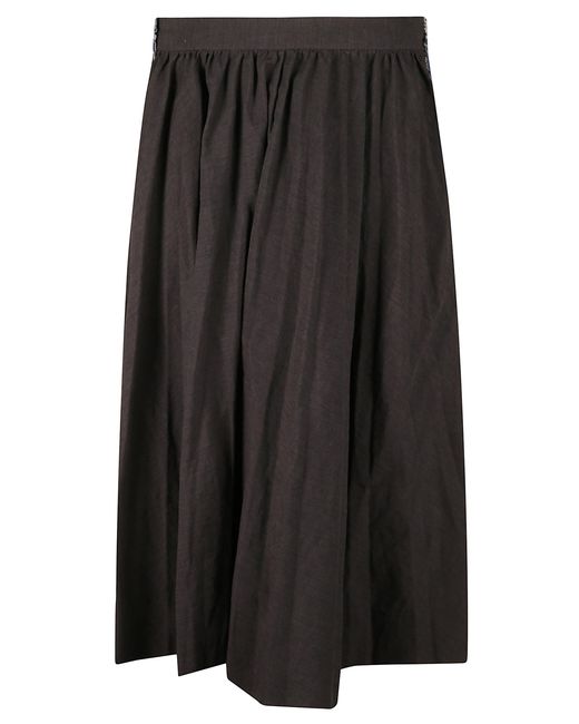 Balenciaga Black Hybrid Midi Skirt