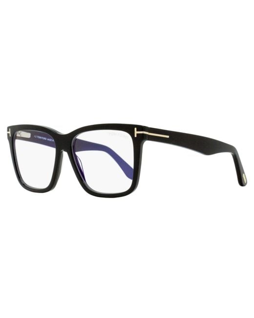 Tom Ford Black Magnetic Clip-On Eyeglasses Tf6069-B 001 54Mm Ft6069 Plastic (Acetate)