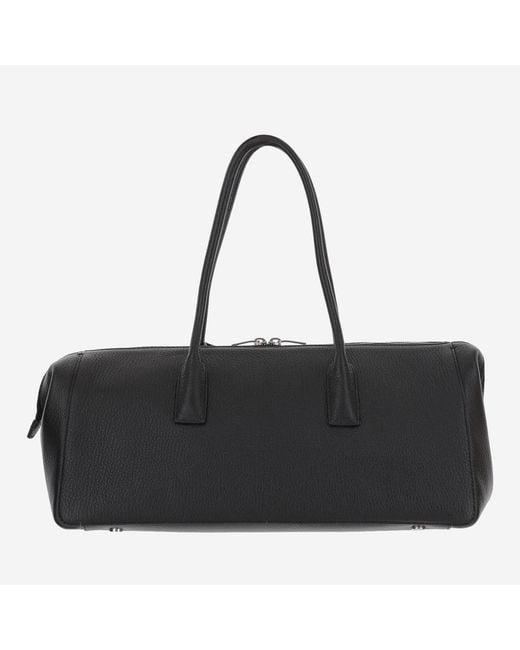 Saint Laurent Black Shoulder Bag Hammered Leather