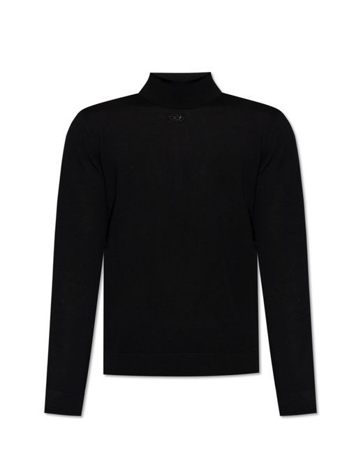 DIESEL Black Sweater K-Varta for men