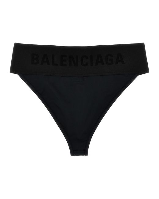 Balenciaga Black Logo Elastic Briefs Underwear, Body