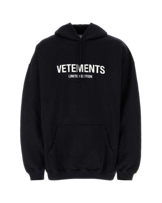 Vetements Black Sweatshirts
