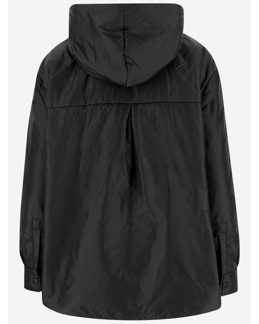 Aspesi Black Beth Jacket Made Of Nylon