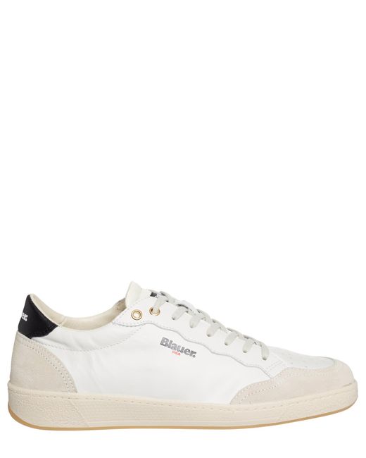 Blauer Murray Leather Sneakers in White for Men | Lyst