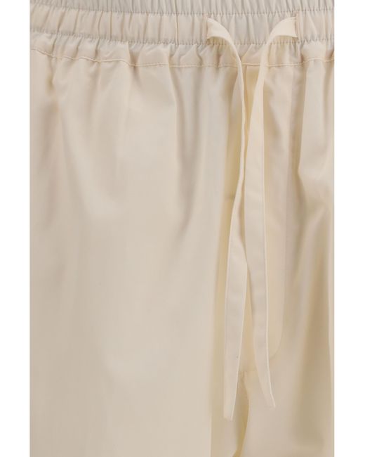 Umit Benan White Pants Julian Cotton Trousers for men