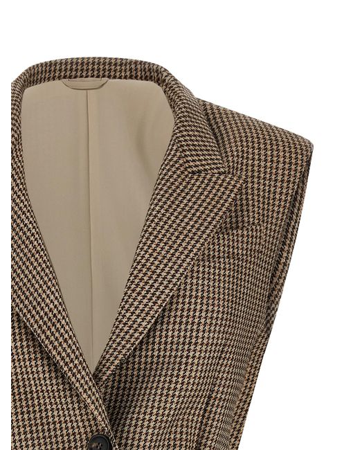 Brunello Cucinelli Gray Virgin Wool Sleeveless Jacket Clothing