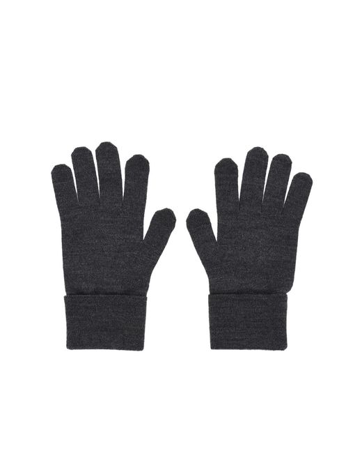 Givenchy Black 4G Embroidered Logo Gloves Accessories for men